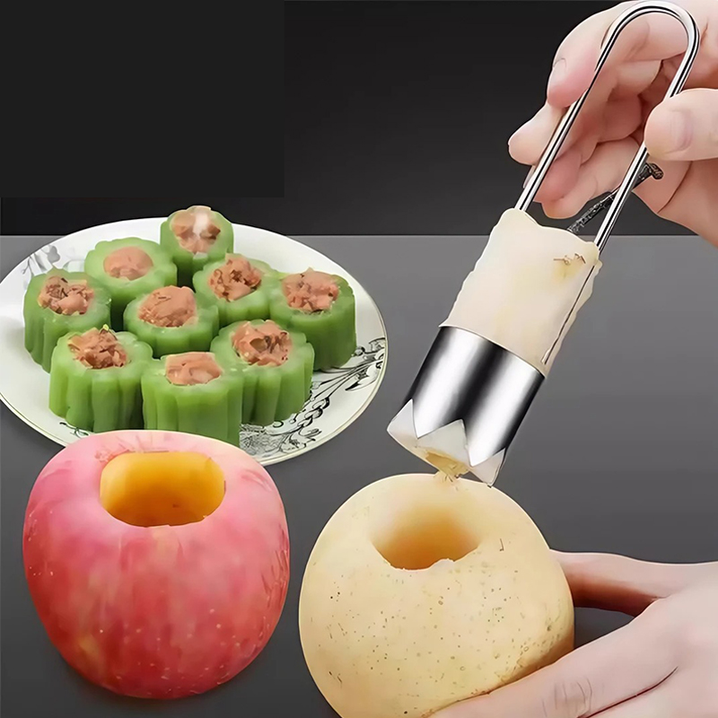 Vegetable Kitchen Gadgets - Stainless Steel Fruit Core Remover Apple