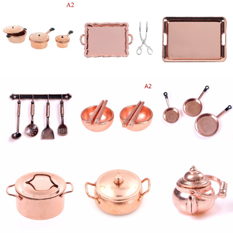Kitchen Gadgets Sale - 1:12 Scale Dollhouse Miniature Rose Gold