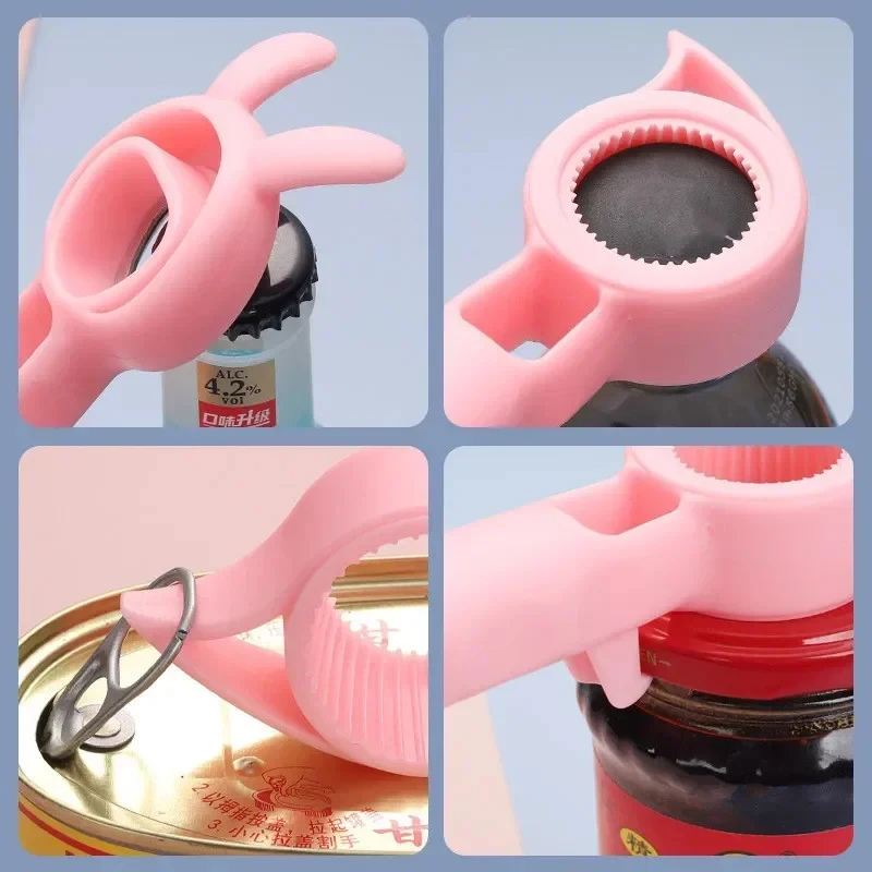 Kitchen Gadgets Jar Openers - 1/2pcs Beer Bottle Opener Multi-Purpose Beverage