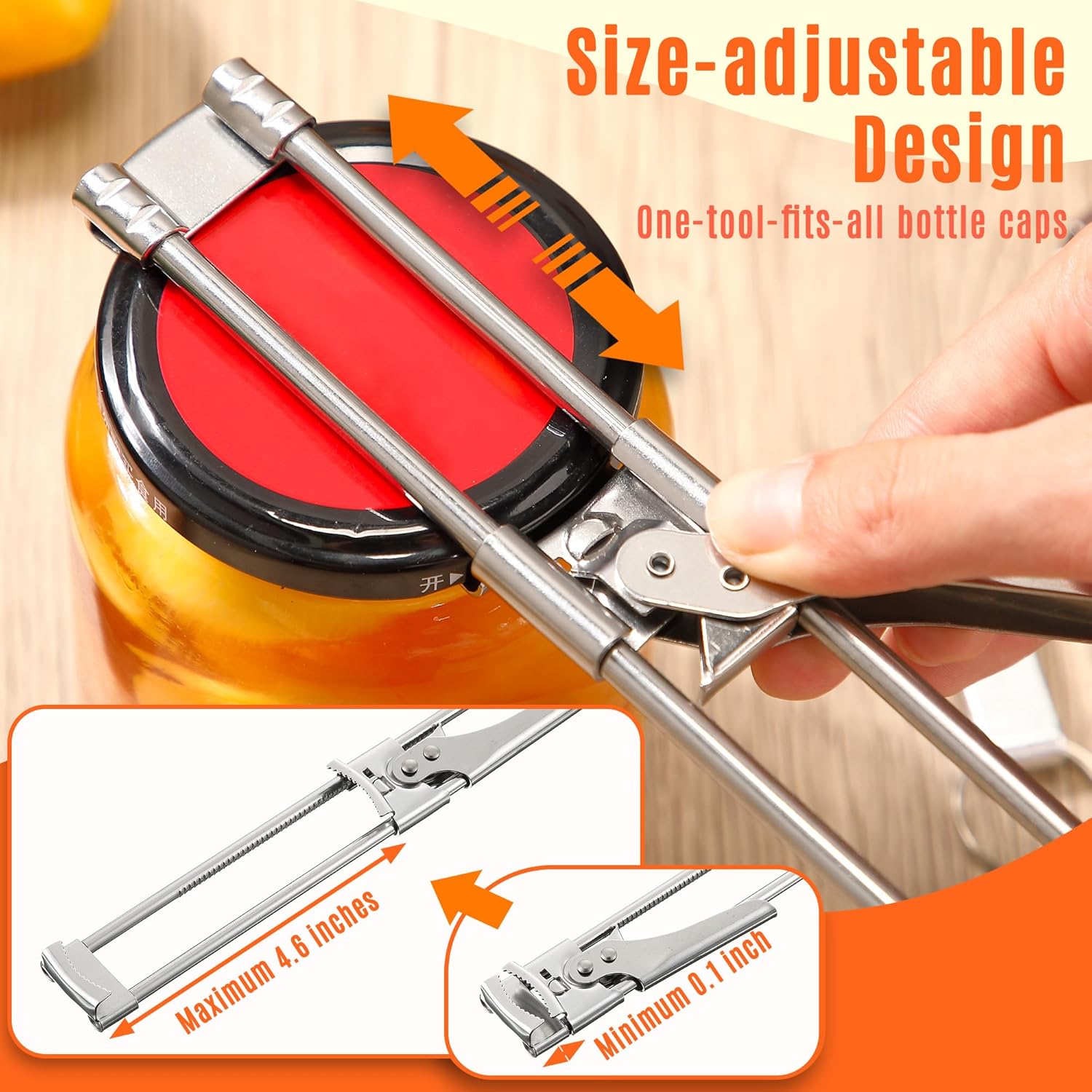 Adjustable Stainless Steel Jar - đánh giá và giá Kitchen Gadgets Jar Openers