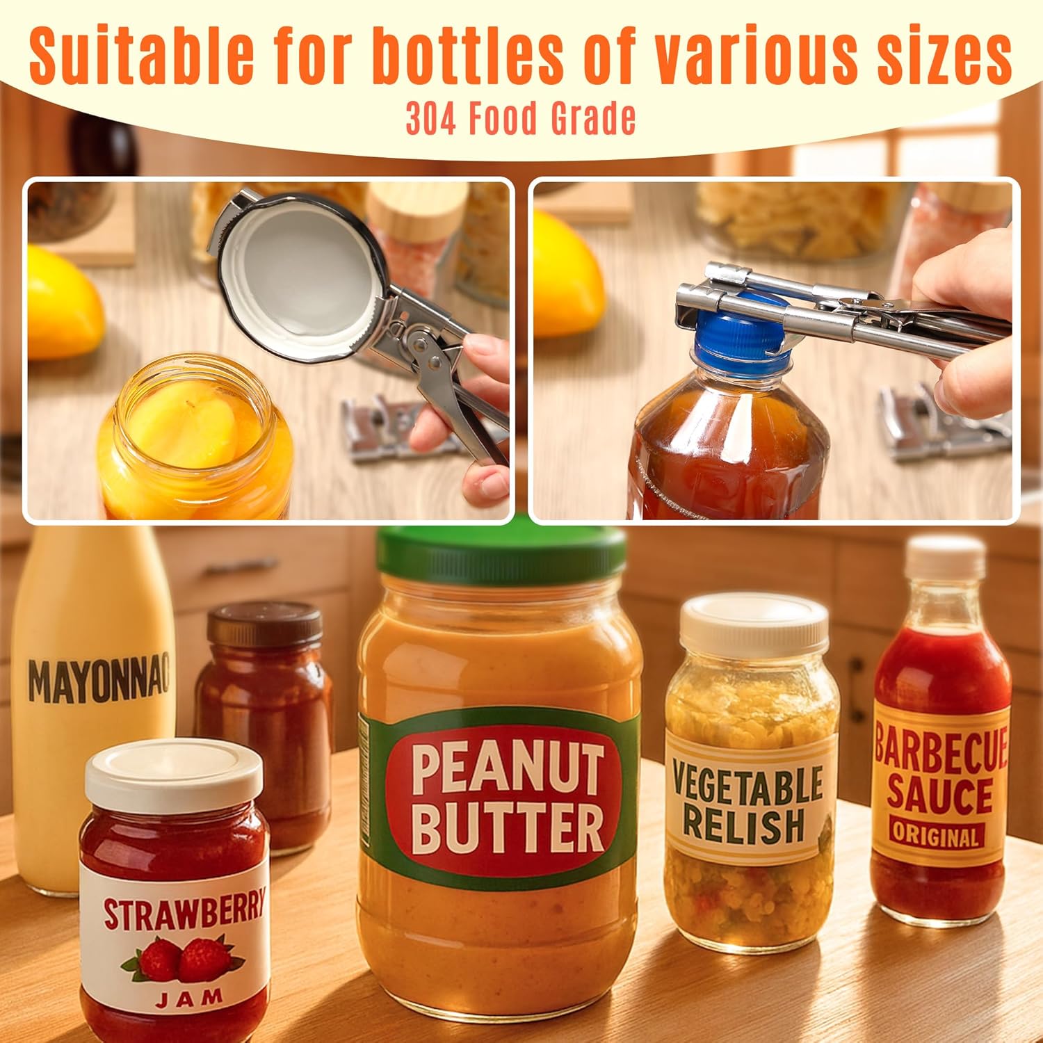 Adjustable Stainless Steel Jar - đánh giá và giá Kitchen Gadgets Jar Openers