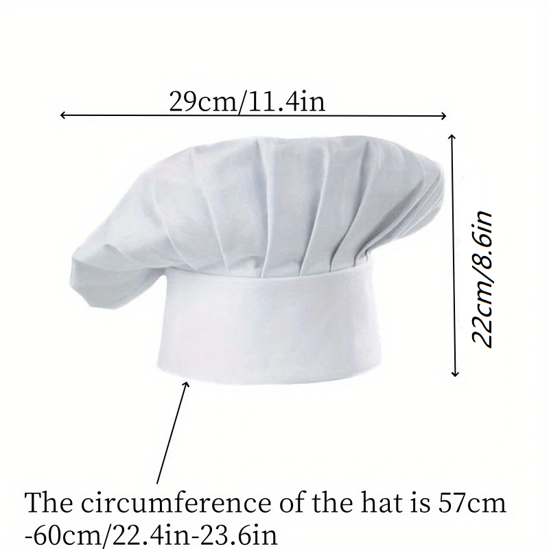 3pcs Chef Hat Adult Adjustable - đánh giá và giá Kitchen Gadgets Sale