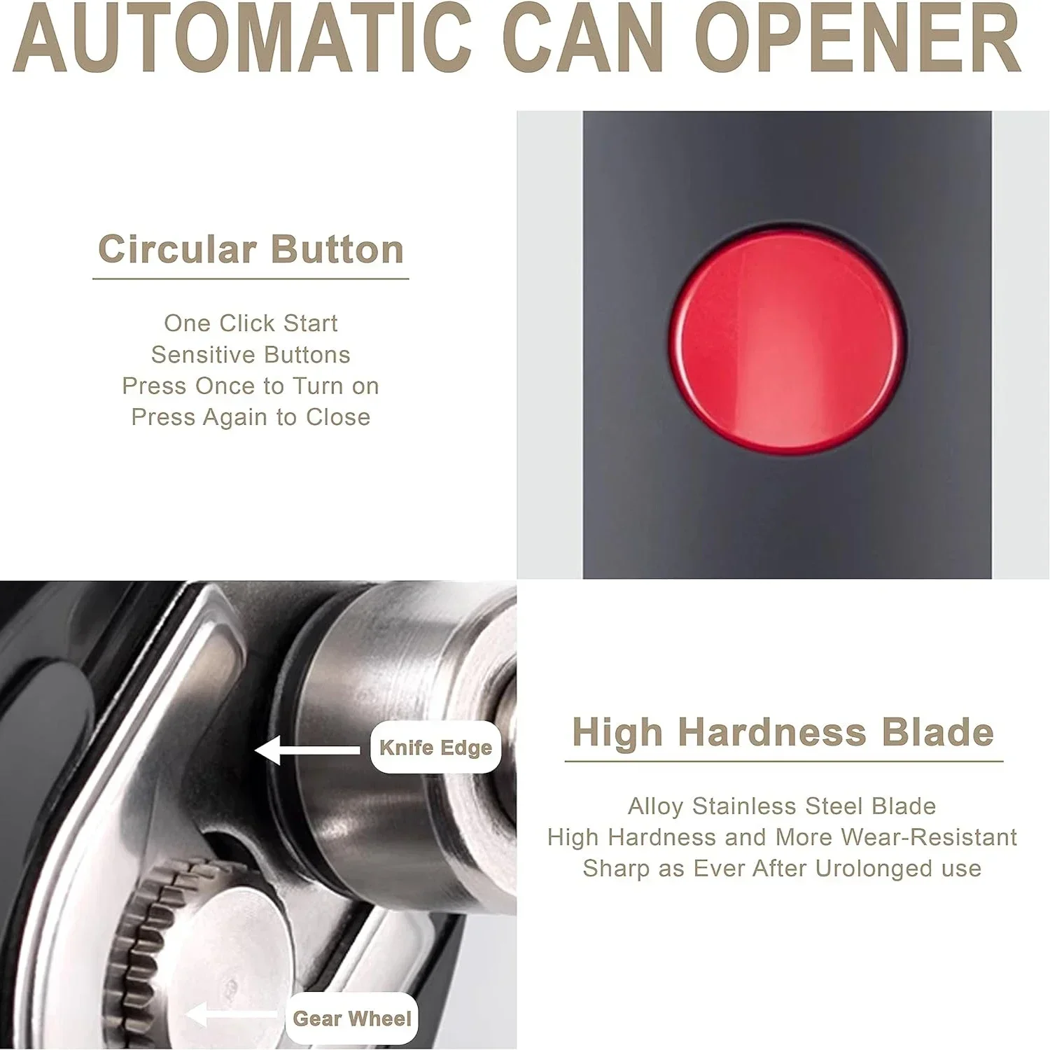 Electric Can Opener One Touch  - đánh giá và giá Kitchen Gadgets Jar Openers
