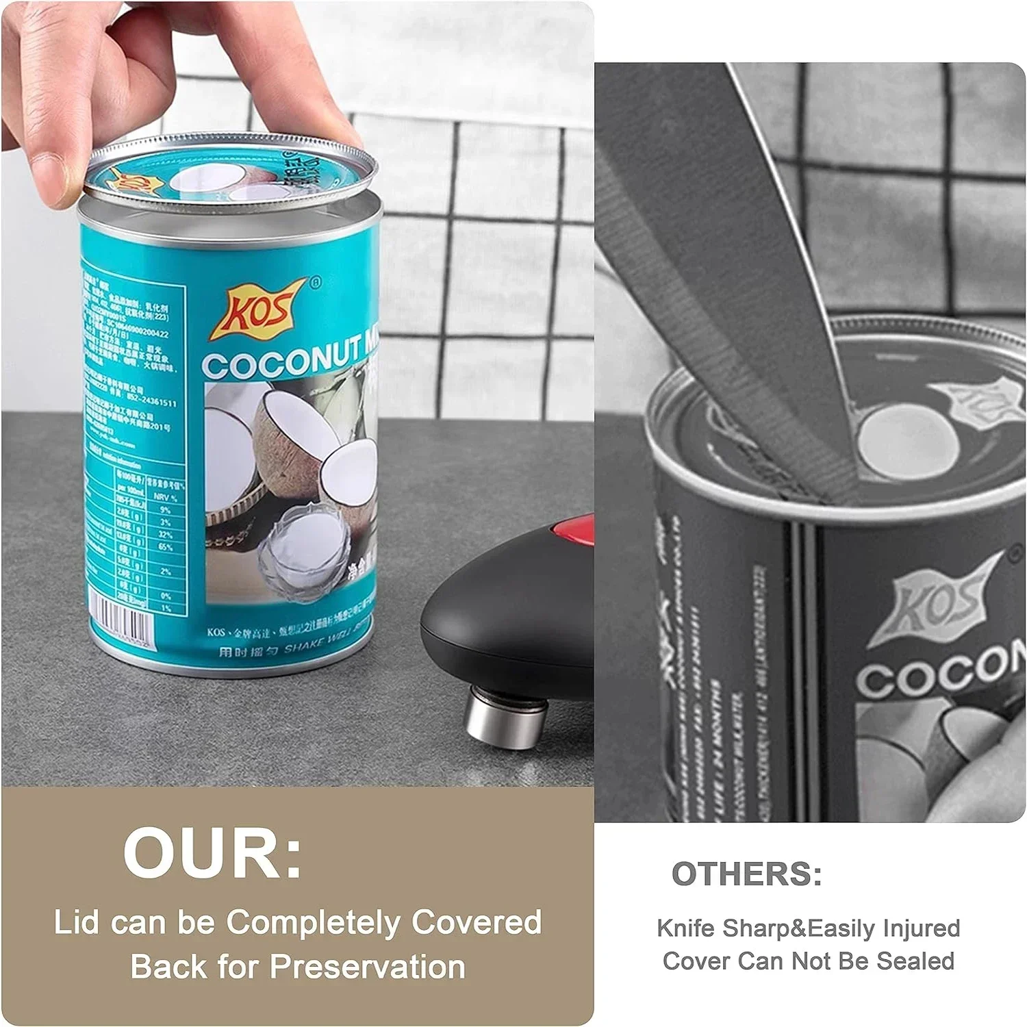 Electric Can Opener One Touch  - đánh giá và giá Kitchen Gadgets Jar Openers