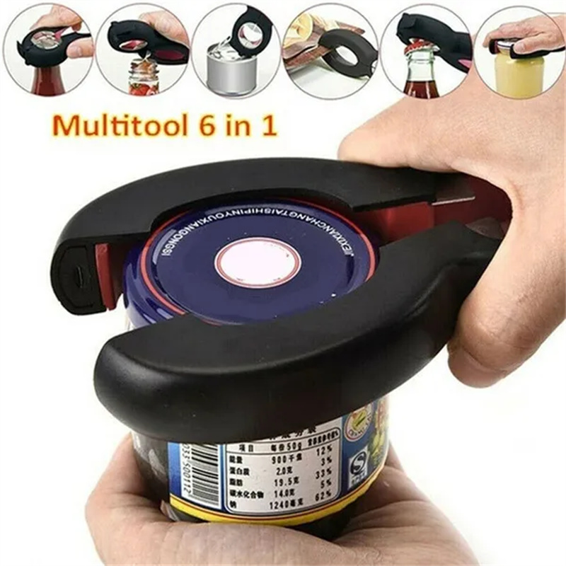 6 In 1 Bottle Opener Multifunc - đánh giá và giá Kitchen Gadgets Jar Openers