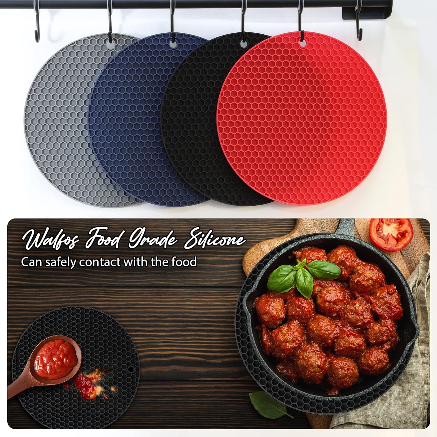Silicone Trivet Mats Heat Resi - đánh giá và giá Kitchen Gadgets Jar Openers