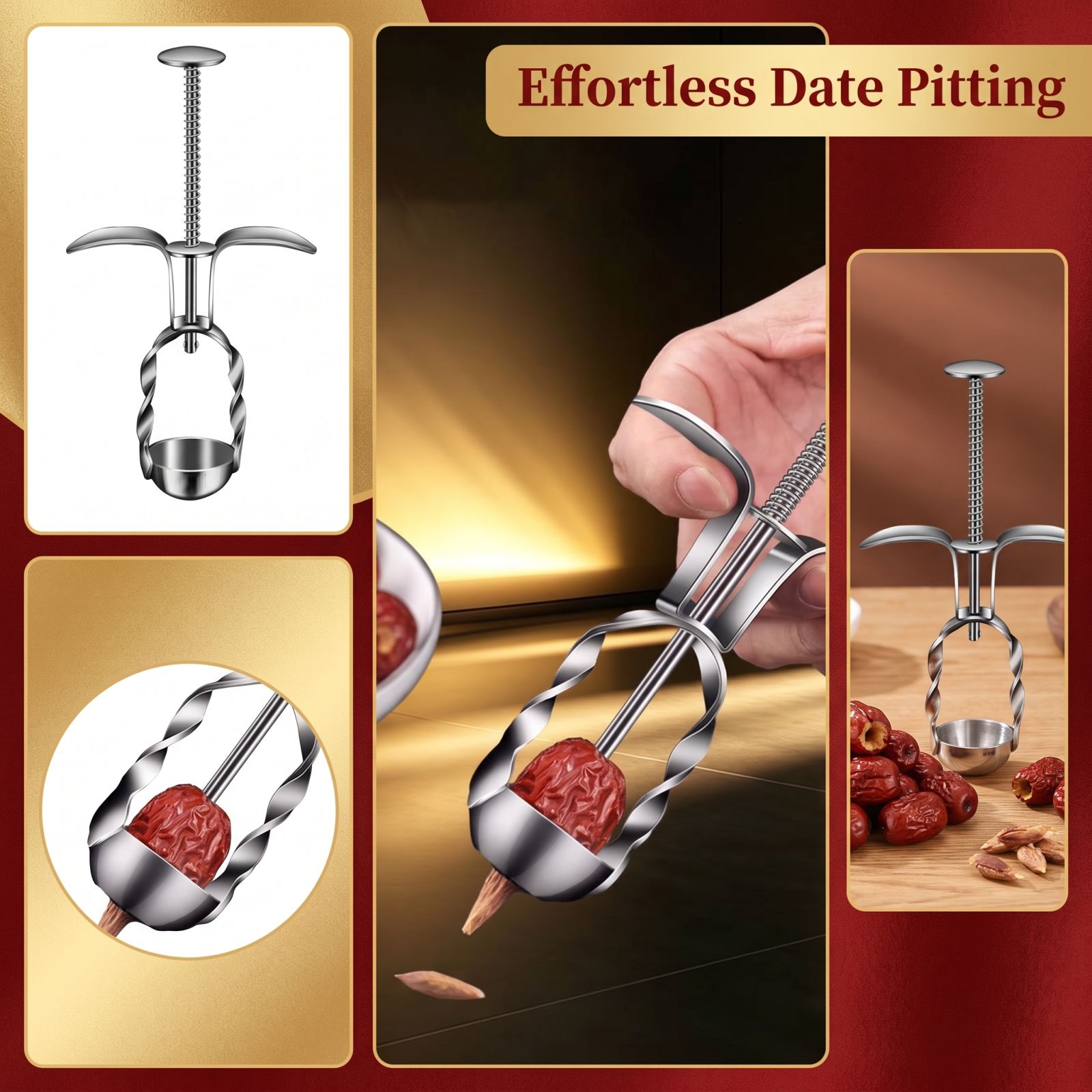 Stainless Steel Red Date Pitte - đánh giá và giá Cherry Pitter Tool