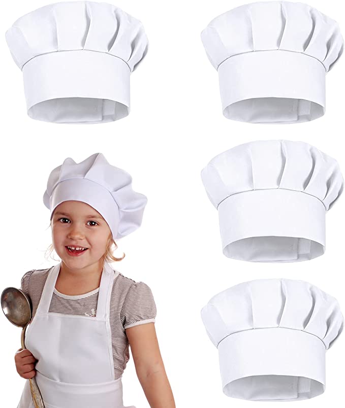 4PCS White Party Cap Hat Costu - đánh giá và giá Kitchen Gadgets Sale